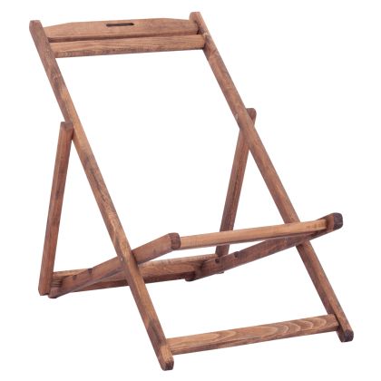 SEZLONG WITHOUT ARMS LIMNOS BEECH WOOD IN WALNUT SHADE HM5798.01