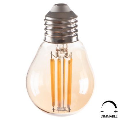 LIGHT BULB HM4046.02 LED FILAMENT 6W E27 3000K GOLD DIMMABLE