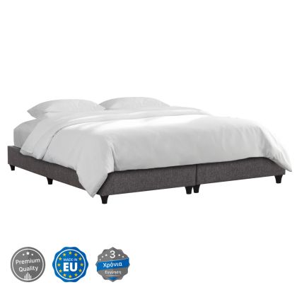 SUBSTRATE KING-SIZE BED SIGGY HM21218--GREY FABRIC--FOR MATTRESS 180x200cm.