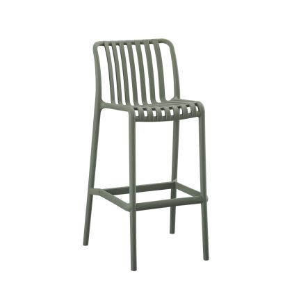 BAR STOOL POLYPROPYLENE CONVEE HM6098.07 DARK OLIVE 38,5x49,5x102Hcm.