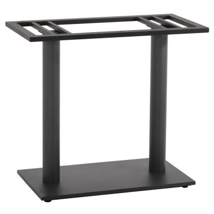 BASE FOR TABLE HM435.20 METAL DOUBLE IN MATTE GREY WITH HEIGHT ADJUSTERS 80Χ40Χ72Hcm.