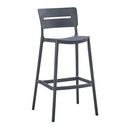 BAR STOOL POLYPROPYLENE SNOD2 HM6100.03 GREY 37,2x50x101,5Hcm.