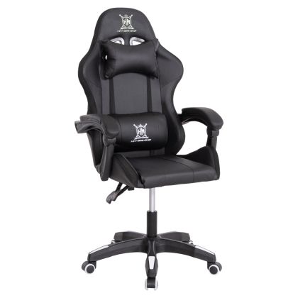 GAMING ARMCHAIR DARREN HM1203.04 BLACK-WHITE PVC 58.5x100x120Hcm.