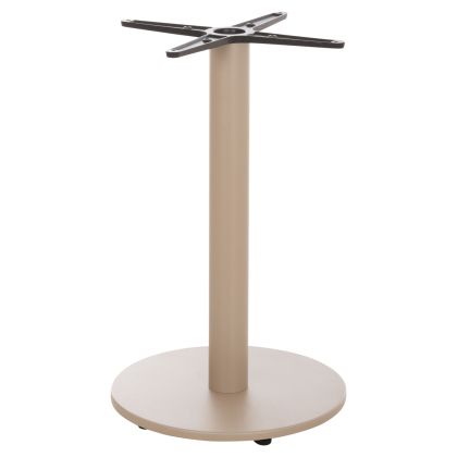 ROUND TABLE BASE HM476.25 ALUMINUM IN CAPPUCCINO Φ45Χ72Hcm.--CROSS 48x48cm