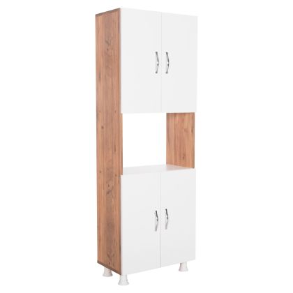 КУХНЕНСКИ ШКАФ RAD HM18196.04 МЕЛАМИН В НАТУРАЛЕН ЦВЯТ-БЯЛО 55,5x32x165Hcm.