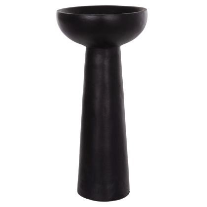 TABLE DECORATIVE VASE LEKKAN HM4664.01L TERRACOTA IN BLACK--Φ18x38Hcm.