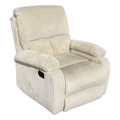 ARMCHAIR RELAX DIONI HM3296.12 BEIGE CORD FABRIC 81x94x97Hcm.