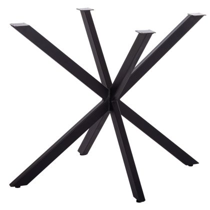 TABLE BASE/LEGS METAL IN CROSS DESIGN HM6255 FOR TABLETOP 120x80cm--BLACK