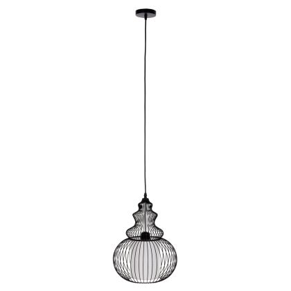 CEILING PENDANT LAMP HM4183 BLACK METAL 30,5x30,5x125Hcm.