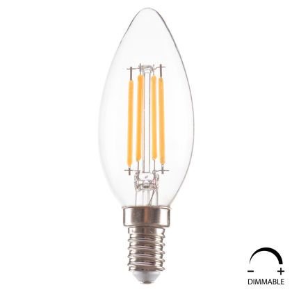 КРУШКА HM4048.01 LED НАЖКА 4W E14 3000K CLEAR DIMMABLE
