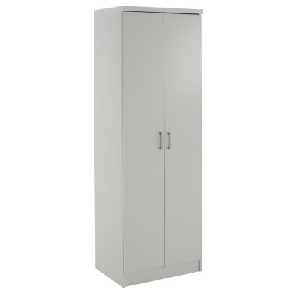 ГАРДЕРОБ BAILEY HM337.05 2-КРИЛЕН 3 РАФТА МЕЛАМИНОВ В БЯЛО 60Χ43Χ181H см.