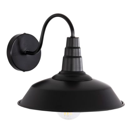 WALL SCONCE DONO HM4478 METAL IN BLACK 26x31x25Hcm.