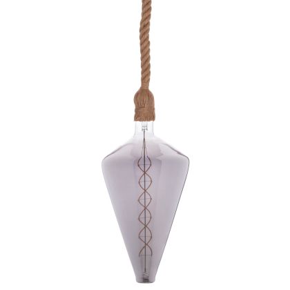 CEILING PENDANT LAMP WITH LIGHT BULB HM11930.02--ROPE 1M LONG AND 2cm THICK-E27 SOCKET