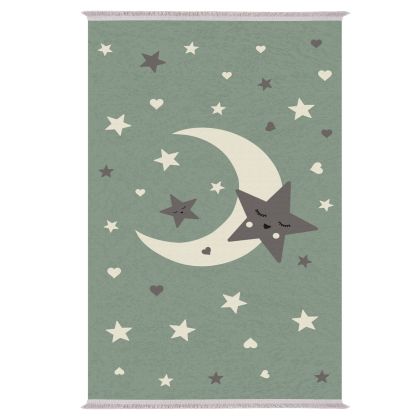 SERIES KIDDER KIDS' CARPET WITH FRINGES HM7678.20 MOON WITH STARS 80Χ150