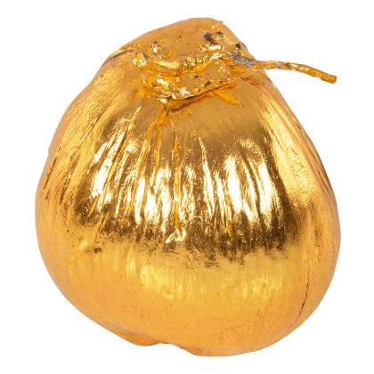 TABLE DECORATION HM4326.03 COCONUT IN GOLD COLOR 20x20x20Hcm.