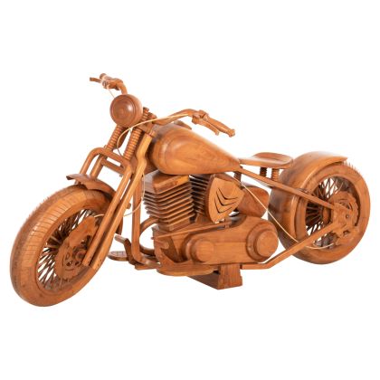 DECORATIVE FLOOR MOTORBIKE CYCLE HM4389 TEAK WOOD 220x88x102Hcm.