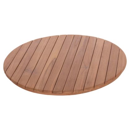 TABLETOP ROUND HM18133 TEAK WOOD--NATURAL COLOR Φ70x4(thickness)cm.