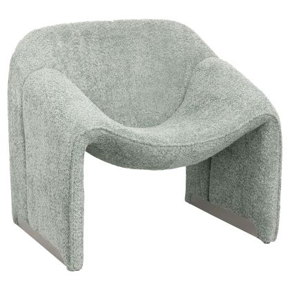 ARMCHAIR SPINER HM9599.05 PISTACHIO GREEN BOUCLE FABRIC 81x64x74Hcm.