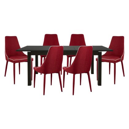 СЕТЕ ΤΡΑΠΕΖΑΡΙΑ 7ΤMX ΤΡΑΠΕΖΙ 150+44Χ90 MOLI ΜΠΟΡΝΤΩ HM10014.04