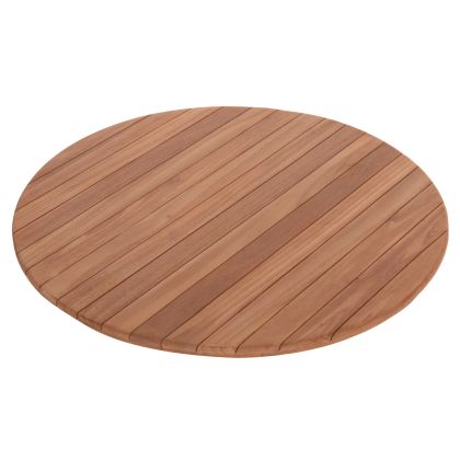 TABLETOP ROUND HM18134 TEAK WOOD--NATURAL COLOR Φ80x4(thickness)cm.