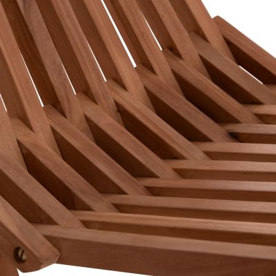 LOUNGE CHAIR FOLDABLE SHIGAO HM18112 TEAK WOOD--NATURAL COLOR 61x88.5x89Hcm.