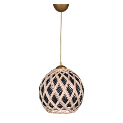 ВИСУЛКА ЗА ТАВАН ВЪТРЕШНО - БЕЖОВО И ЧЕРНО ВЪЖЕ 22x18x20Y εκ.HM7644.01