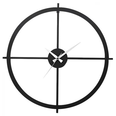 WALL CLOCKS METALLIC BLACK HM7450 Φ50 cm
