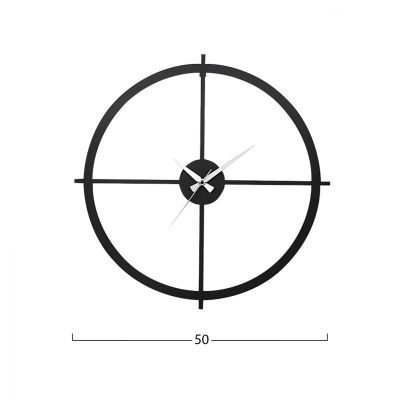WALL CLOCKS METALLIC BLACK HM7450 Φ50 cm