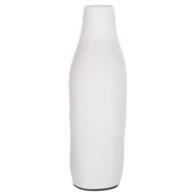 DECORATIVE VASE SERIES CLAYVON HM4414 TERRACOTTA IN WHITE COLOR 17x7x20Hcm.
