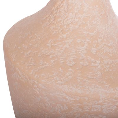 SIDE TABLES 2PCS REBON HM21137.04 FIBER CEMENT IN PEACH COLOR Φ40 & Φ27.5 cm.