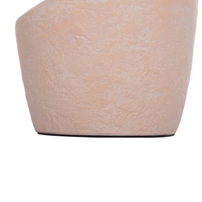 SIDE TABLES 2PCS REBON HM21137.04 FIBER CEMENT IN PEACH COLOR Φ40 & Φ27.5 cm.