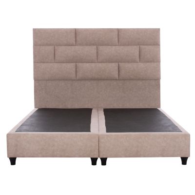 HM644.22 легло SOLEDAD, бежов плат тип набук, 150x200