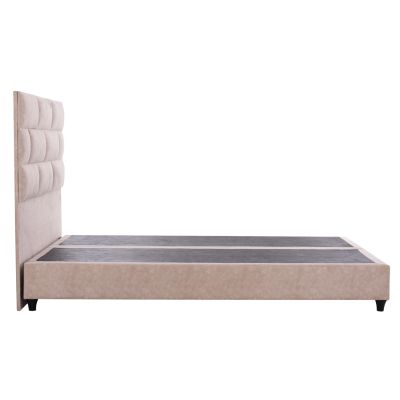 HM644.22 легло SOLEDAD, бежов плат тип набук, 150x200