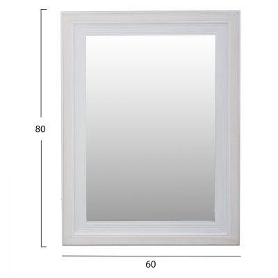 MIRROR HM7191 WHITE PATINA 60Χ2Χ80 cm.