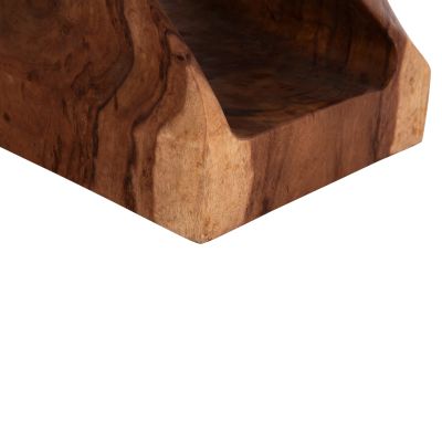 STOOL GEBO HM9754.21 SQUARE--SUAR WOOD IN DARK NATURAL 35x35x45Hcm.