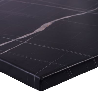 TABLETOP MADE OF WERZALIT SQUARE BLACK MARBLE-LOOK  741 FB95229.13 60x60cm