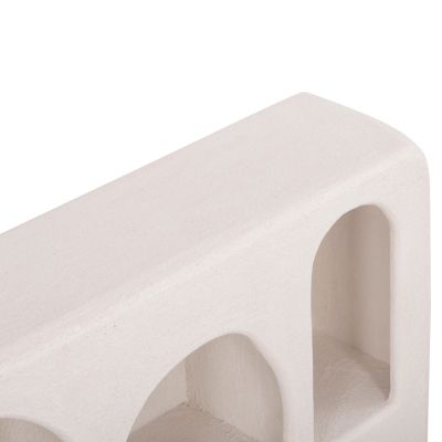 WALL SHELF SERIES SANTORINI HM18063.01 MDF IN OFF-WHITE 120x18x60Hcm.