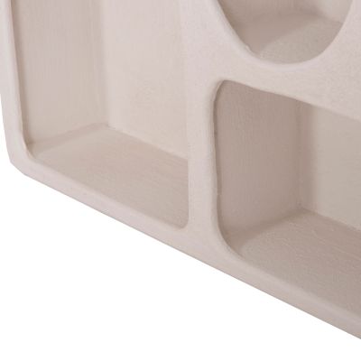 WALL SHELF SERIES SANTORINI HM18063.01 MDF IN OFF-WHITE 120x18x60Hcm.