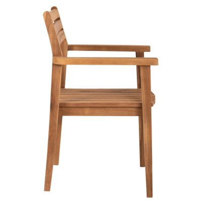 КРЕСЛО ERIETTA HM9534 ТИКОВО ДЪРВО В ЕСТЕСТВЕН ЦВЯТ МОЖЕ ДА СЕ СТЕПИРА 60x54x87Hcm.