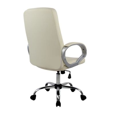 Manager's office chair HM1024.08 cream with chromed base 64x55x120