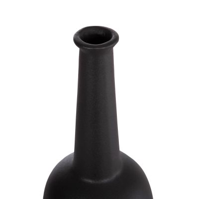 CERAMIC TABLE DECOR ELENDIL HM4592.02 BLACK MATTE Φ10x30Hcm.