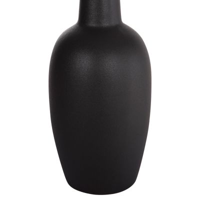 CERAMIC TABLE DECOR ELENDIL HM4592.02 BLACK MATTE Φ10x30Hcm.