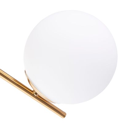 WALL SCONCE HOMY2 HM4471 METAL BASE IN GOLD-GLASS [E27] 14.5x28x21Hcm.