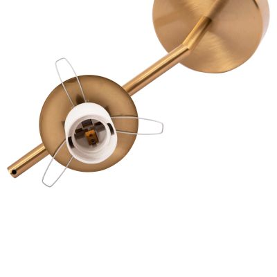 WALL SCONCE HOMY2 HM4471 METAL BASE IN GOLD-GLASS [E27] 14.5x28x21Hcm.