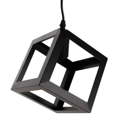 ПАНЕЛЕН ЛАМПА HM4192 ЧЕРЕН МЕТАЛЕН КУБ 16x16x132Hcm.