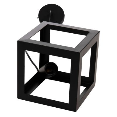 ПАНЕЛЕН ЛАМПА HM4192 ЧЕРЕН МЕТАЛЕН КУБ 16x16x132Hcm.