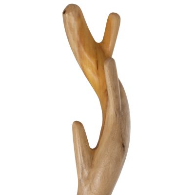 ПОСТАВКА ЗА ПАЛТА HM9366 МАСИВНА СУАРНА НАТУРАЛНА 40X40X200