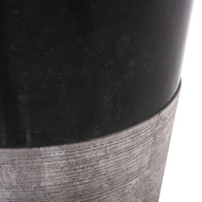 CONE SINK MADE OF MARBLE IN BLACK & GREY Φ40x90Hcm.HM7808.01