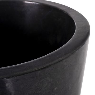 CONE SINK MADE OF MARBLE IN BLACK & GREY Φ40x90Hcm.HM7808.01