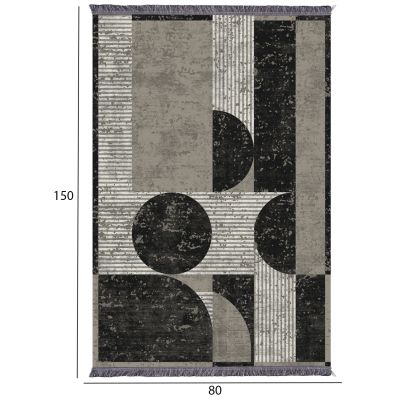 КИЛИМ ЗА ХОЛНА С РЕСНИ JOSIANE HM7676.46 МНОГОЦВЕТЕН 80Χ150